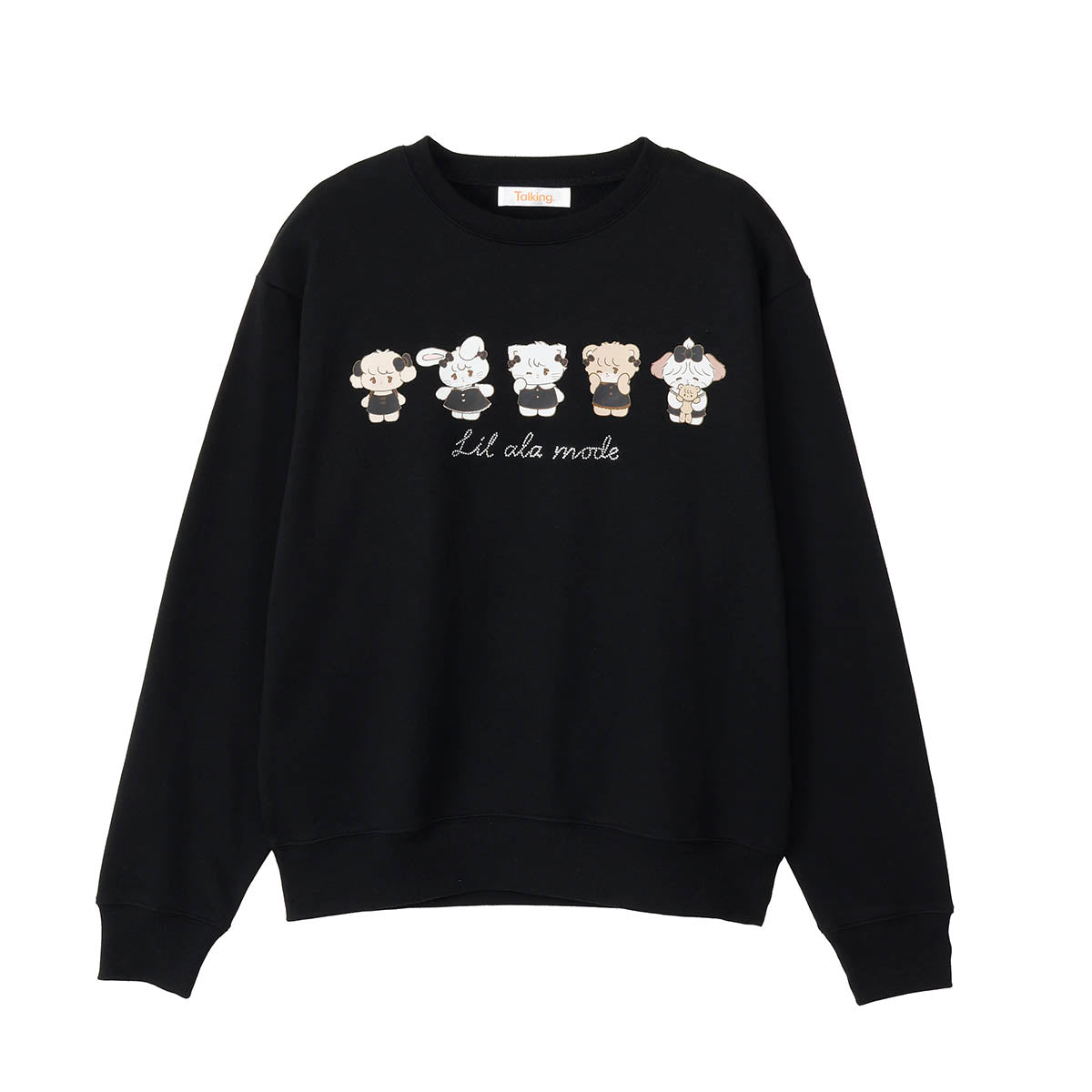 Lil ala mode スウェット ブラックリボン みんな ブラック – Lil ala
