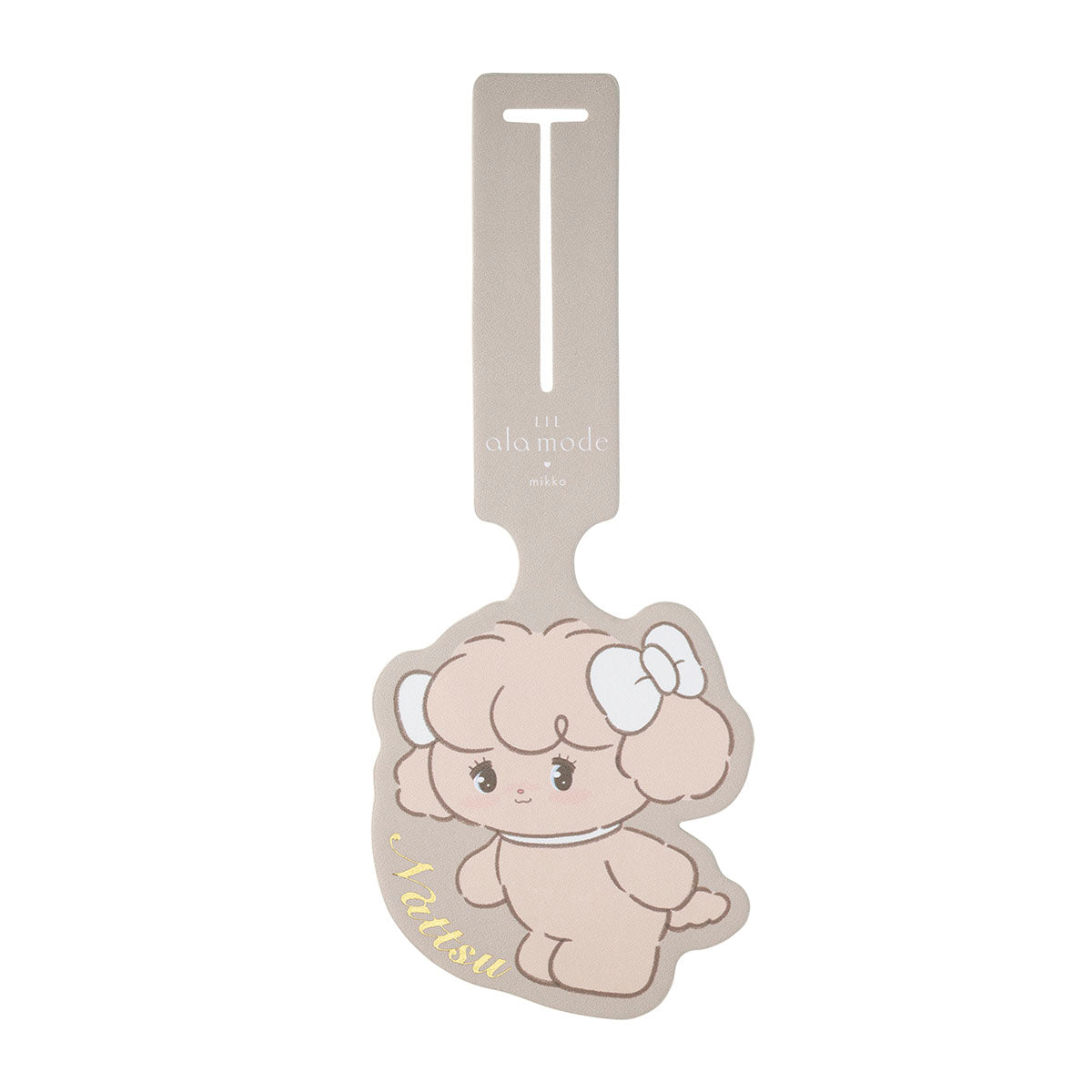 未使用タグ付き irojikake Like a Teddy セットアップ Lil ala mode ダイカットラゲッジタグ（ナッツ） – Lil ala mode store