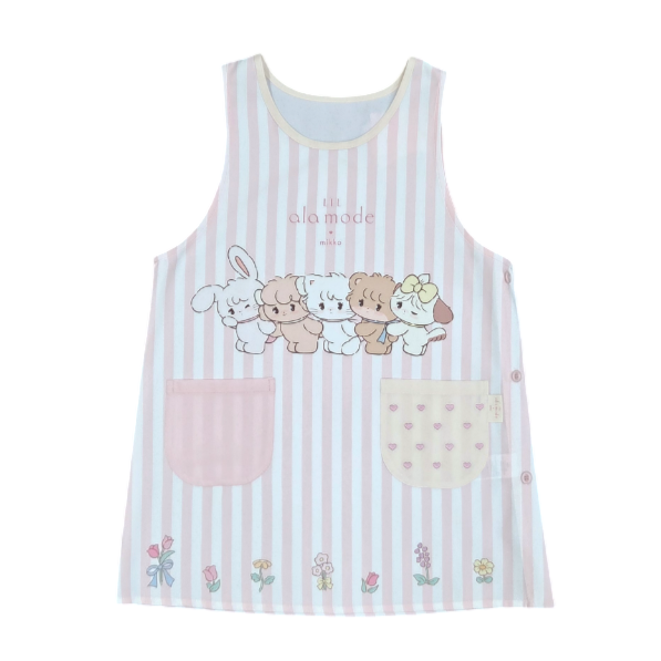 Lil ala mode フラワーストライプエプロン – Lil ala mode store Lil ala mode フラワーストライプエプロン – Lil ala mode store