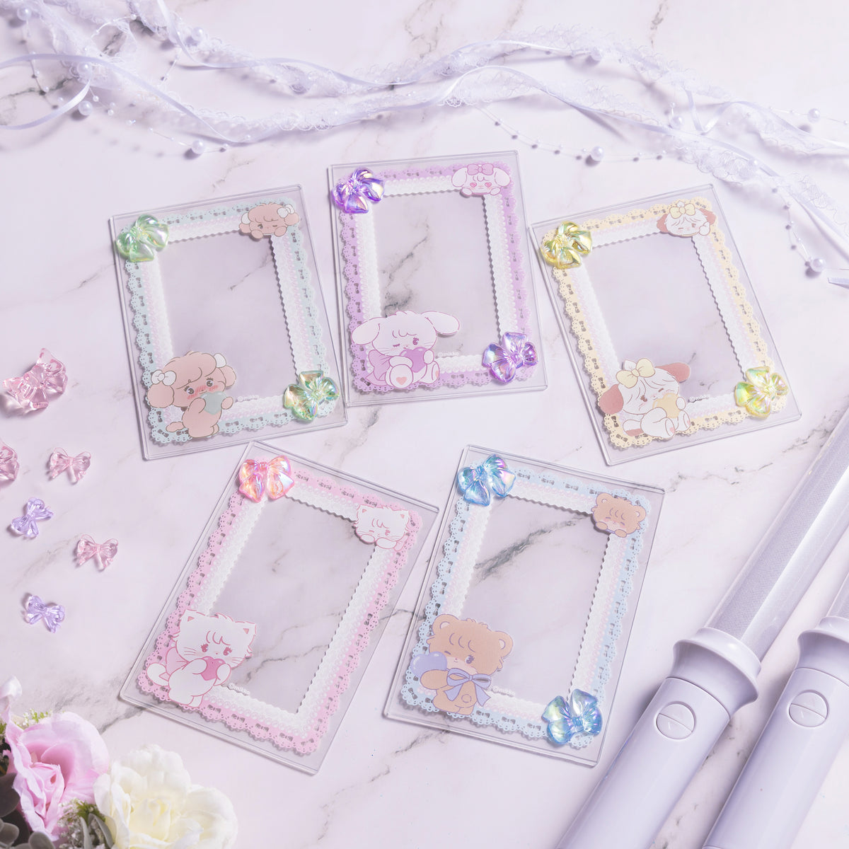 Lil ala mode L版サイズのデコ硬質カードケース（キャミー）