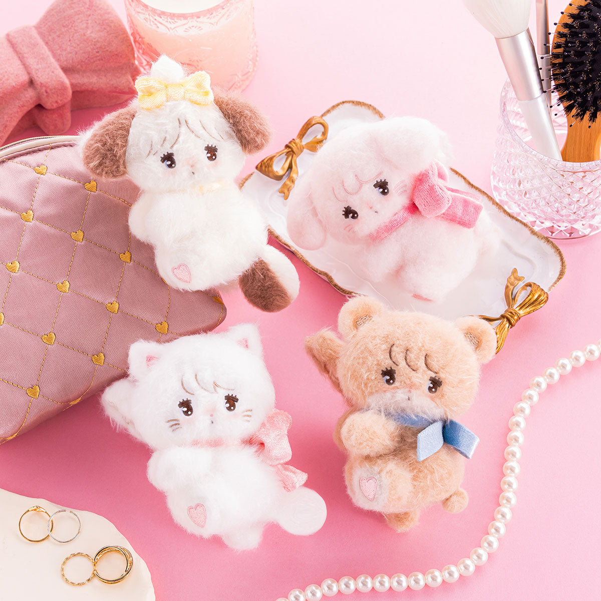 Lil ala mode ぬいぐるみヘアクリップ（ムース）