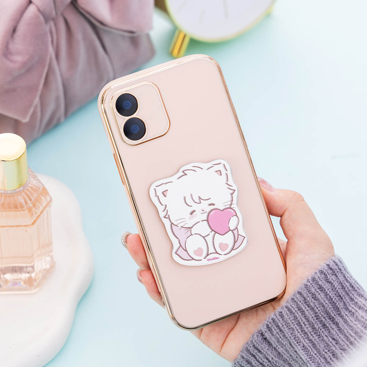 Lil ala mode フェミニンリボン トレーディングアクリルミラーステッカー（全7種）単品