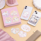 Lil ala mode スマホに貼れるサイズのキラキラ箔押しステッカー（Flowers for you）