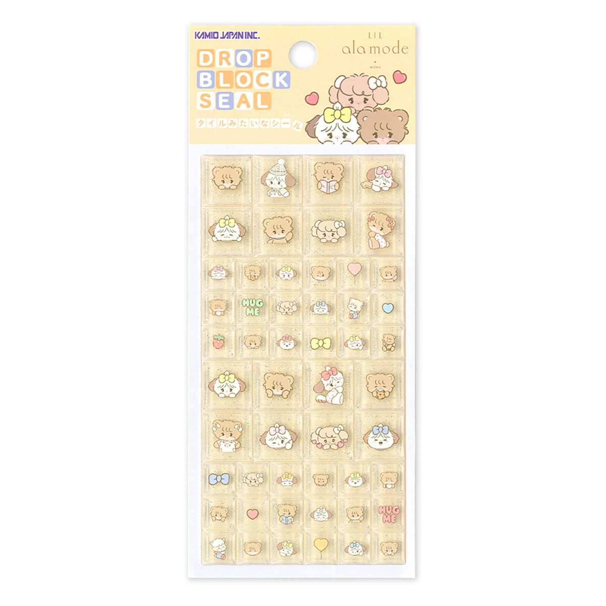 Lil ala mode ドロップブロックシール（ラテ＆スフレ＆ナッツ）