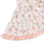 Lil ala mode インナーパンツ付きティアードスカート（オレンジ）