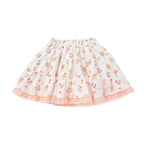 Lil ala mode インナーパンツ付きティアードスカート（オレンジ）