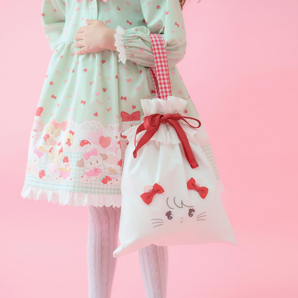 Lil ala mode ギャザーバッグ（ムース）