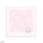 Lil ala mode リボンリボン タオルハンカチ（ピンク）