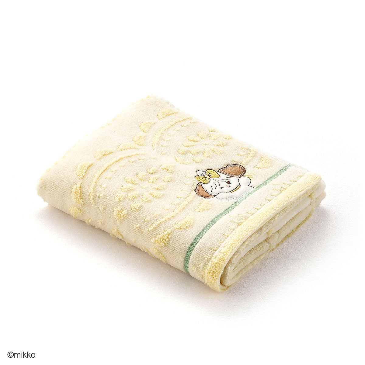 Lil ala mode シュクレ フェイスタオル イエロー