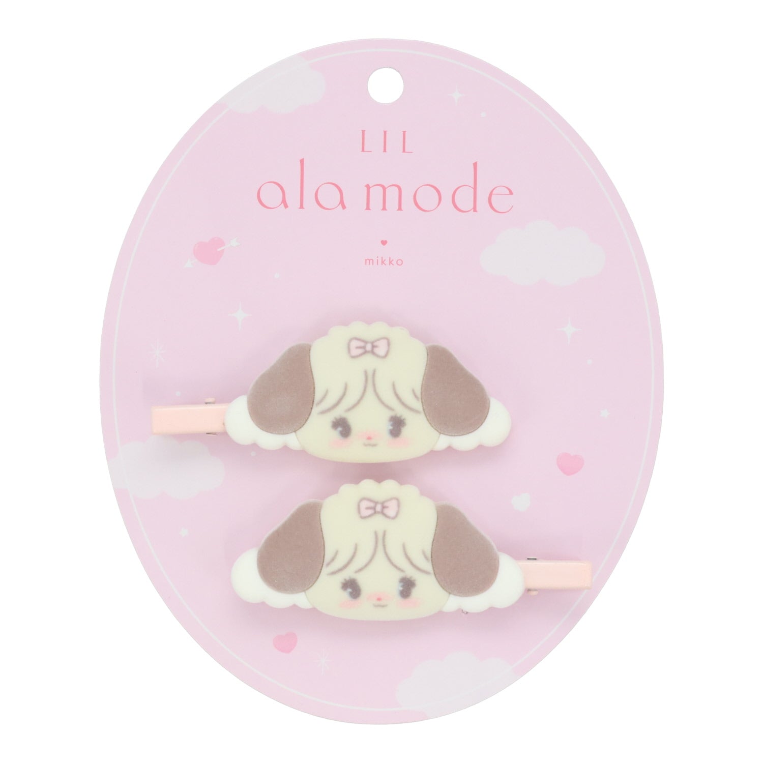 Lil ala mode フロッキー前髪クリップ（スフレ）