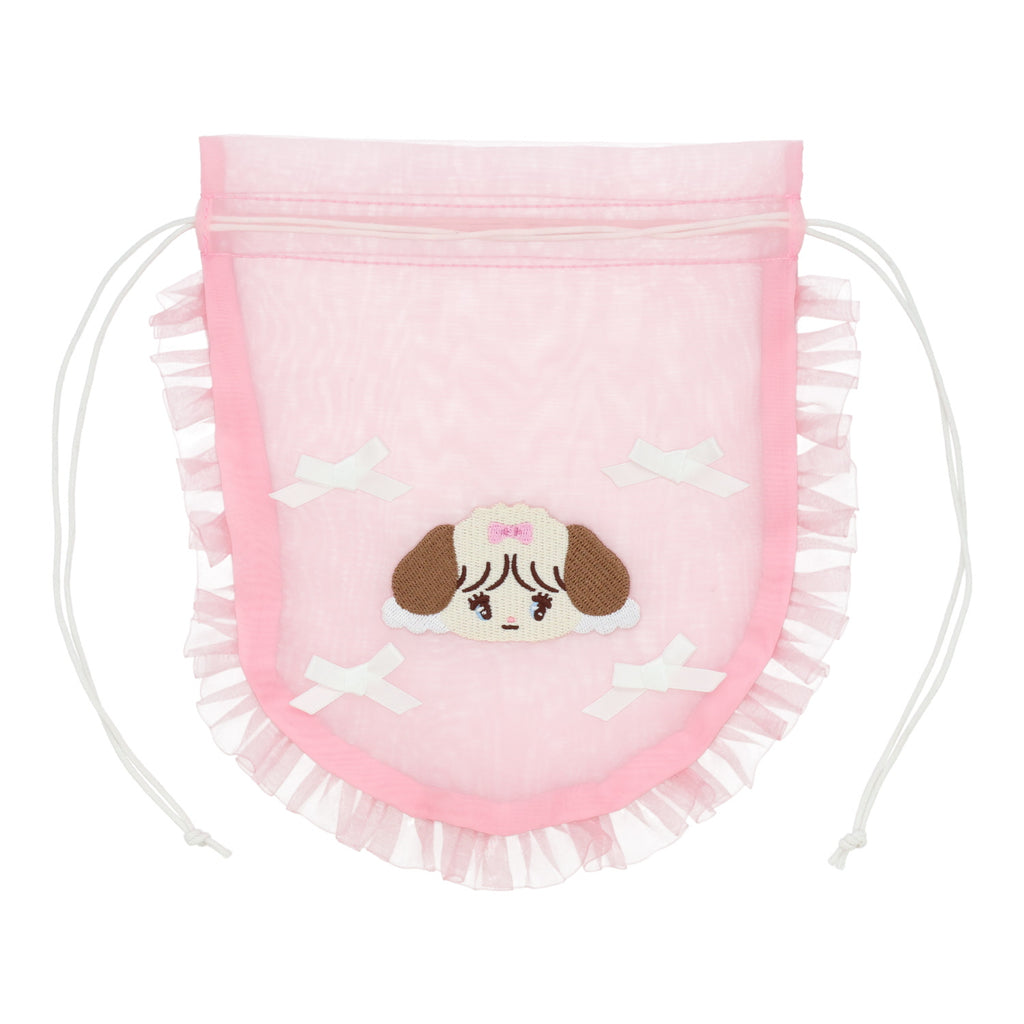 Lil ala mode ラウンド巾着ポーチ（スフレ）