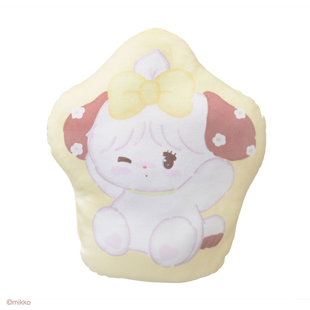 Lil ala mode ダイカットクッション お花畑で遊んだよ（スフレ）