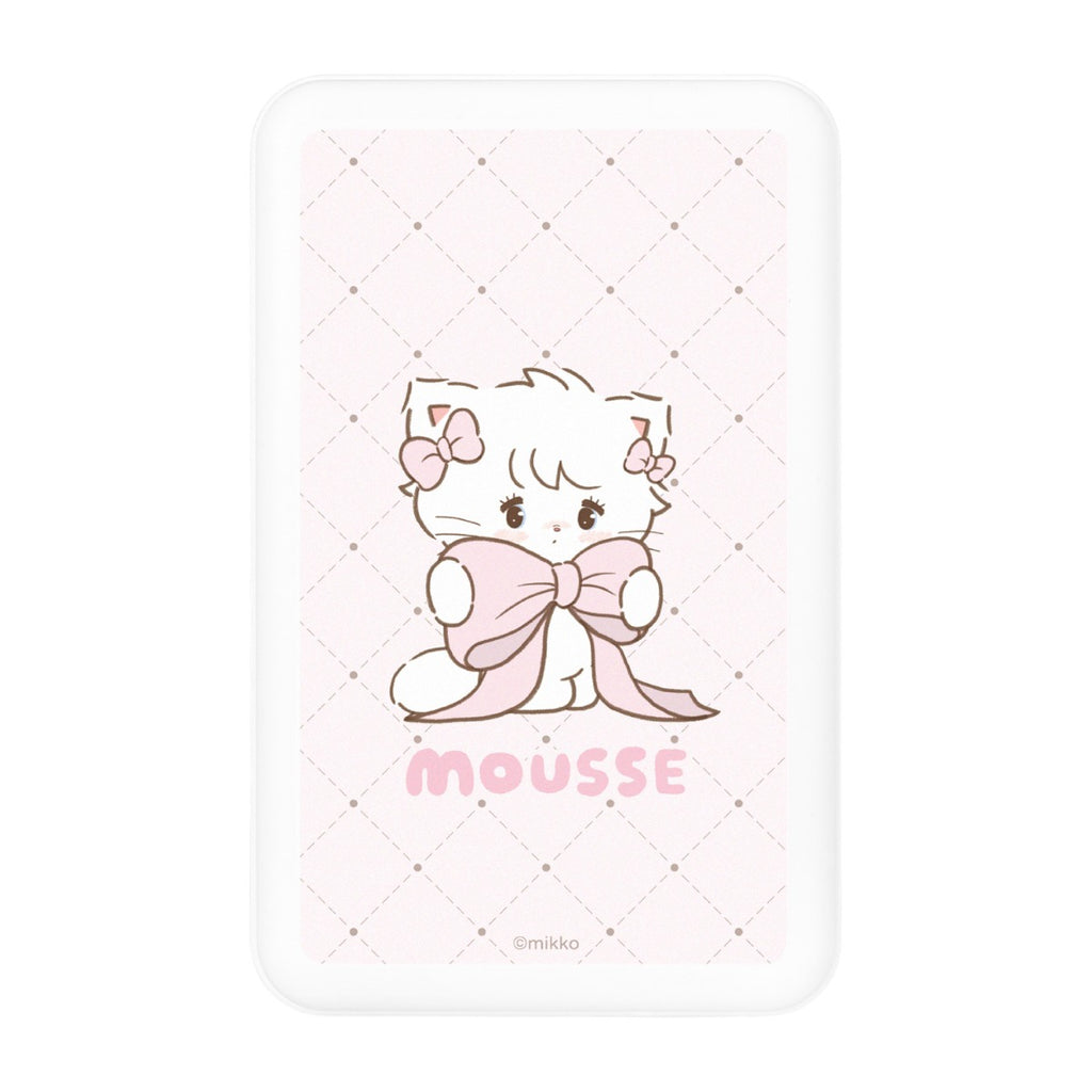 Lil ala mode MagSafe対応 ワイヤレスリチウム充電器5000mAh（ムース）