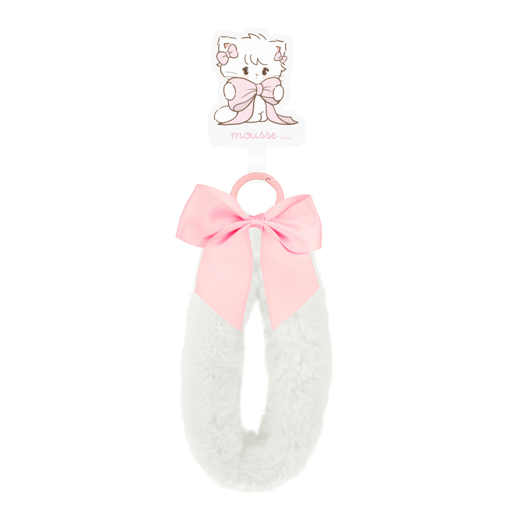 Lil ala mode マルチリングプラスファーハンドストラップ（ムース）