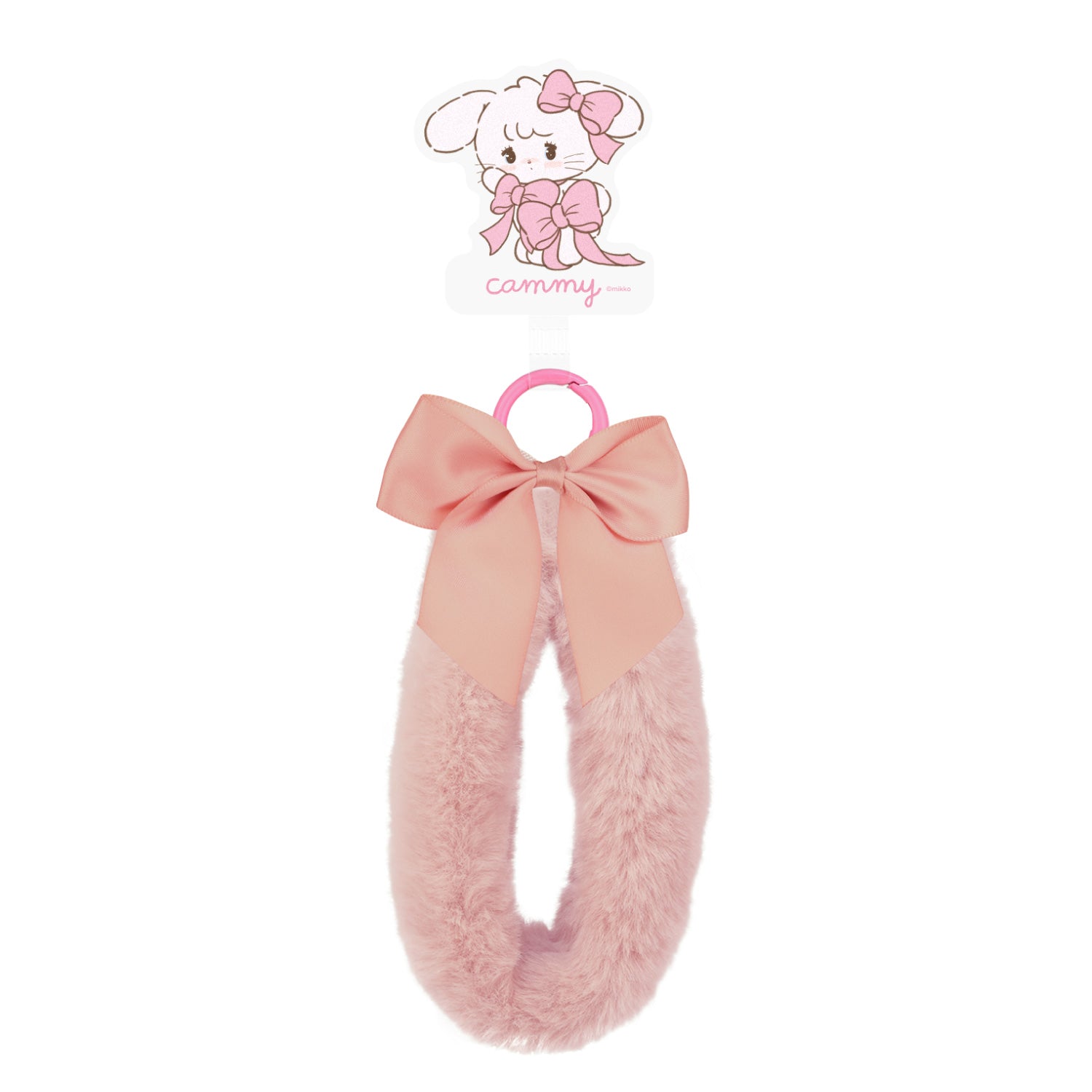 Lil ala mode マルチリングプラスファーハンドストラップ（キャミー）