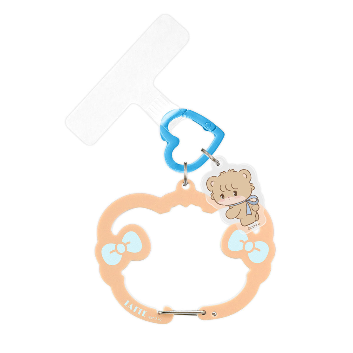 Lil ala mode マルチリングプラス カラビナ付き（ラテ）