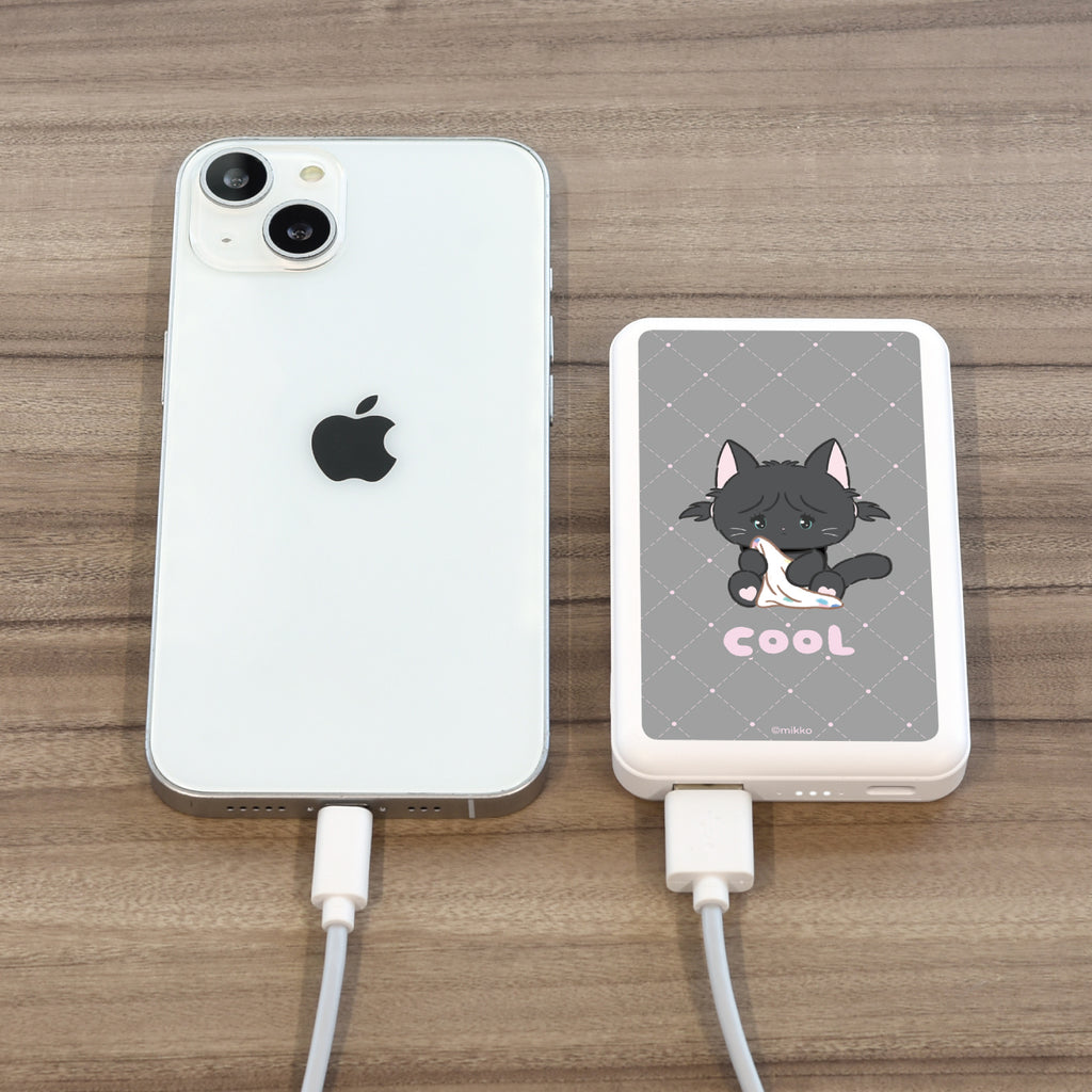 Lil ala mode MagSafe対応 ワイヤレスリチウム充電器5000mAh（クール）