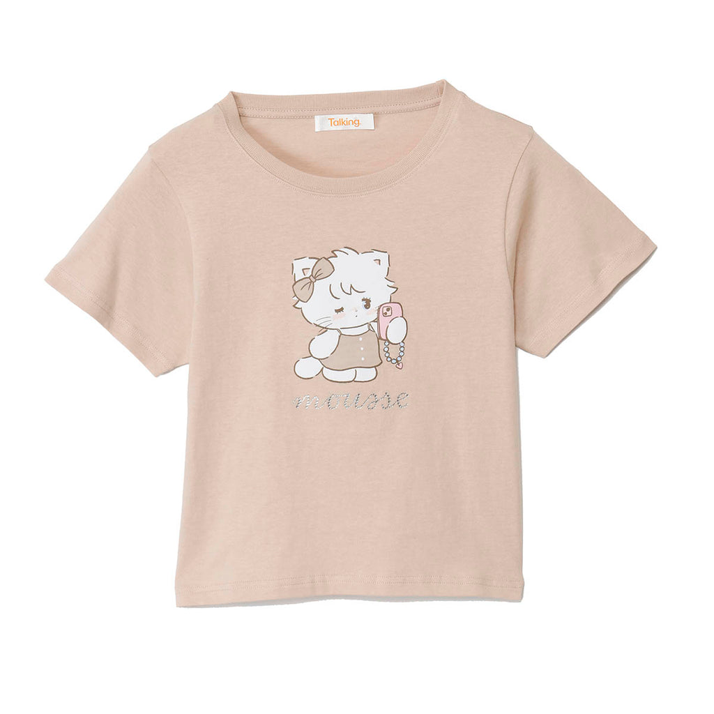 Lil ala mode Tシャツ ムース ピンク