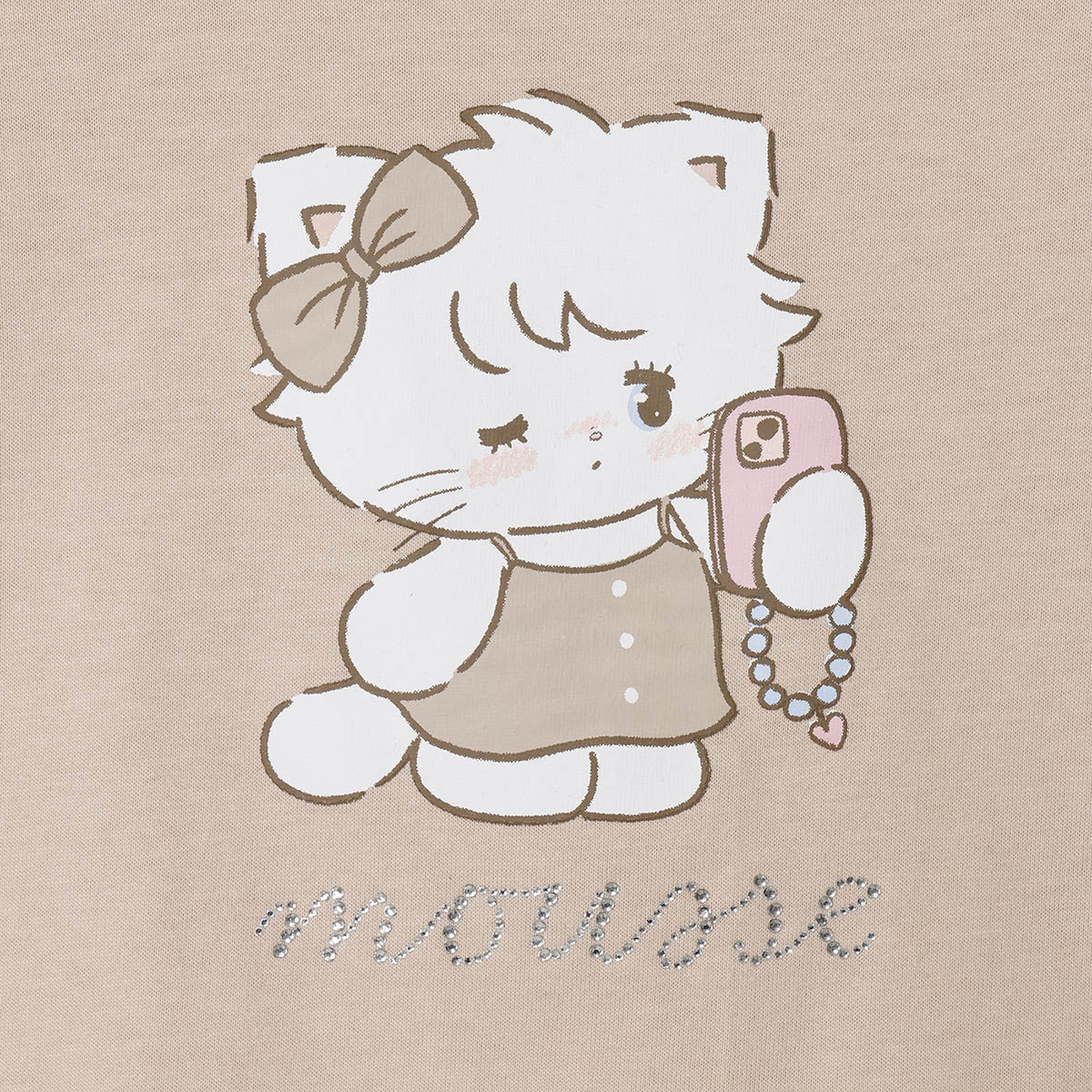 Lil ala mode Tシャツ ムース ピンク