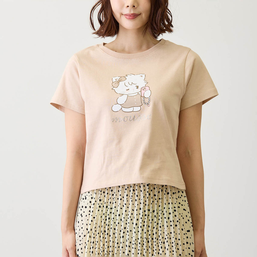 Lil ala mode Tシャツ ムース ピンク