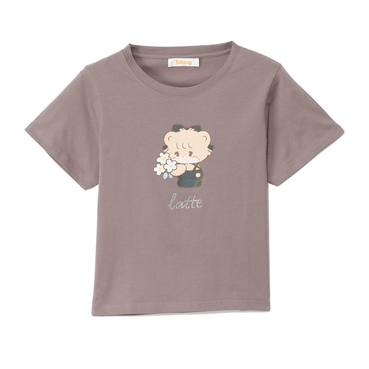 Lil ala mode Tシャツ ラテ グレー