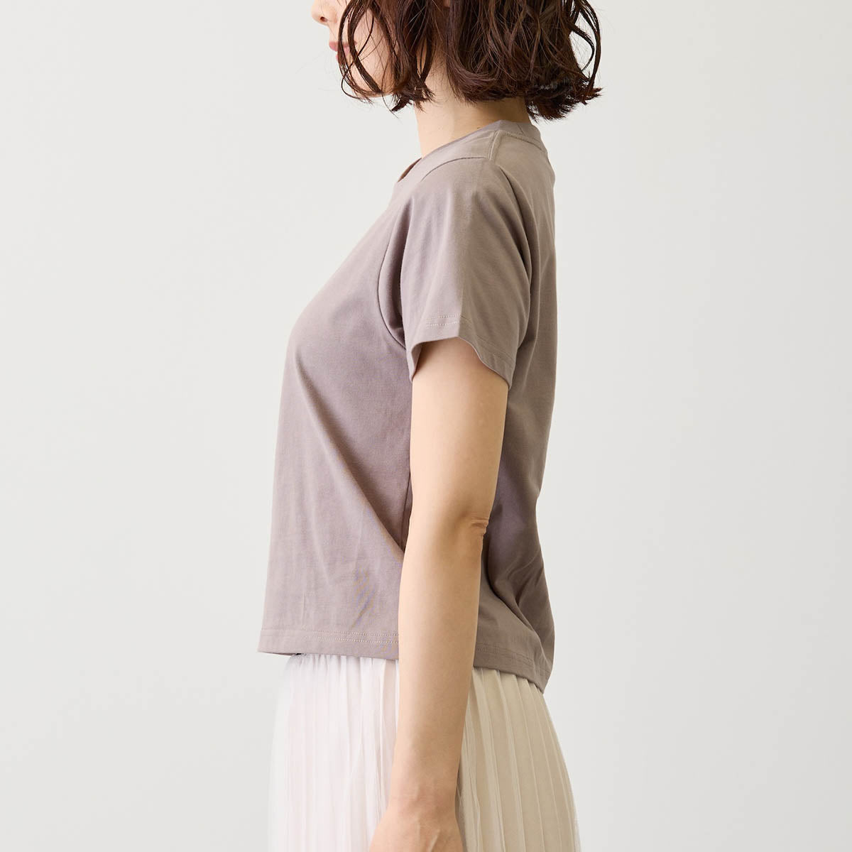 Lil ala mode Tシャツ ラテ グレー