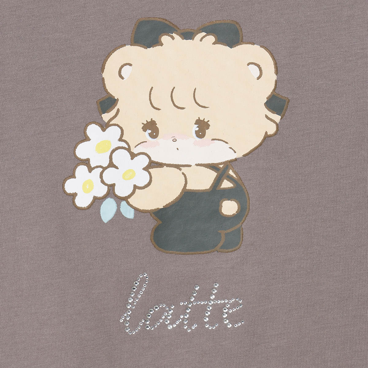 Lil ala mode Tシャツ ラテ グレー