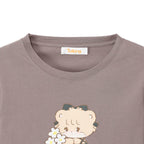 Lil ala mode Tシャツ ラテ グレー
