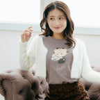 Lil ala mode Tシャツ ラテ グレー