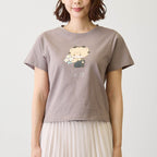 Lil ala mode Tシャツ ラテ グレー