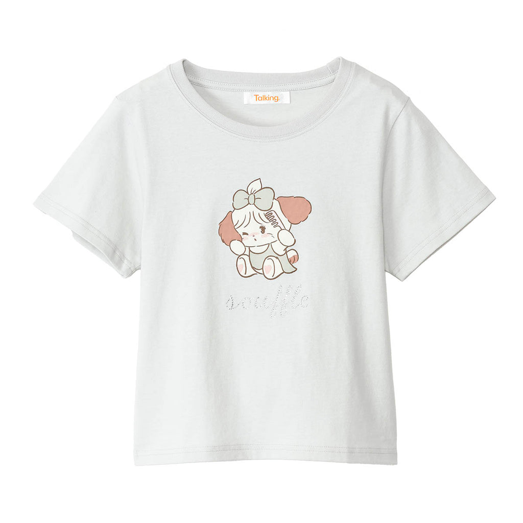 Lil ala mode Tシャツ スフレ ナチュラル