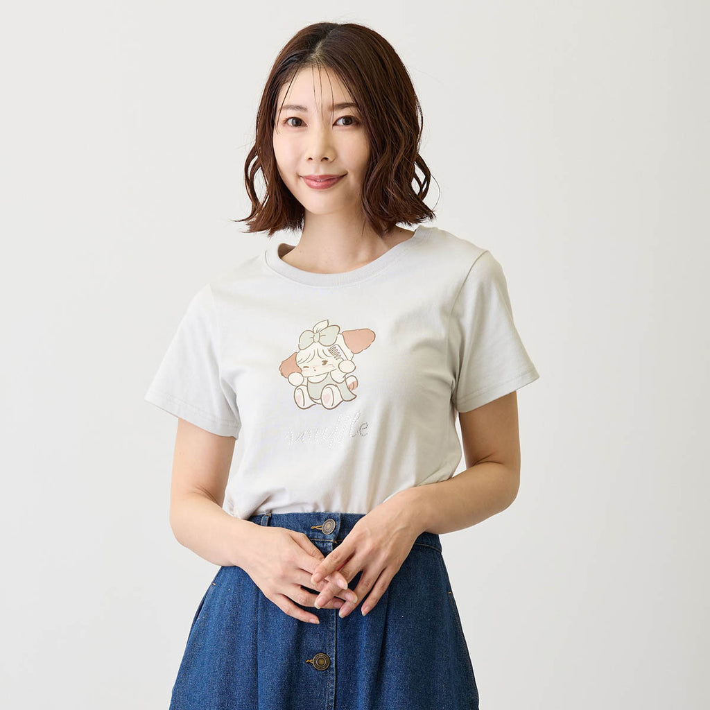 Lil ala mode Tシャツ スフレ ナチュラル