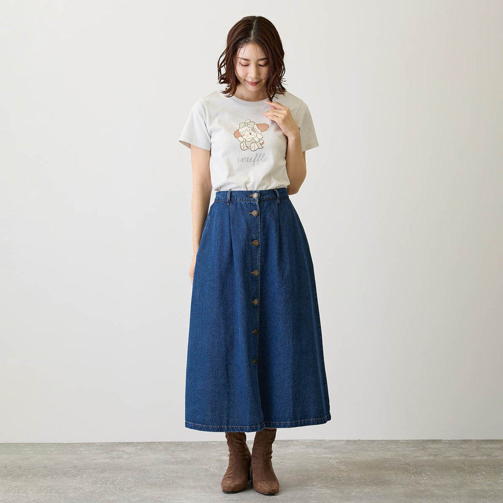 Lil ala mode Tシャツ スフレ ナチュラル