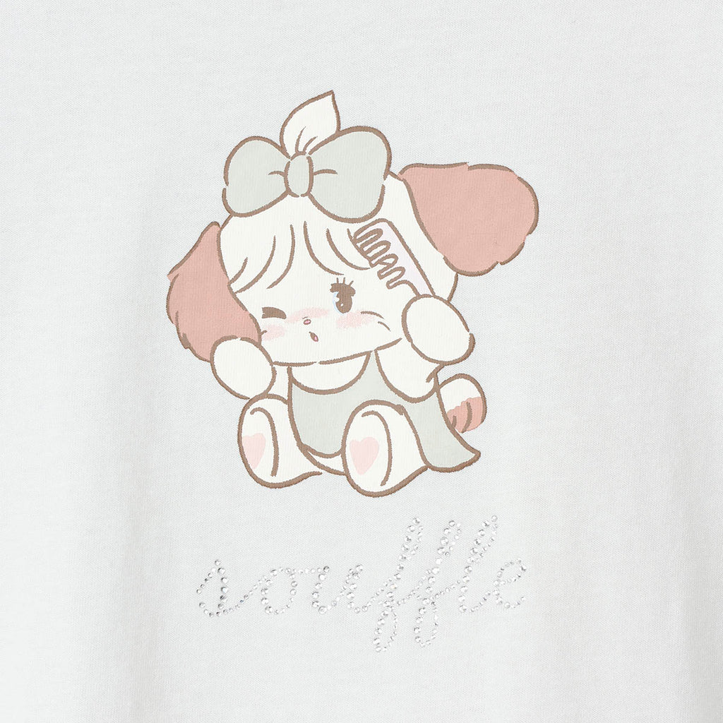 Lil ala mode Tシャツ スフレ ナチュラル