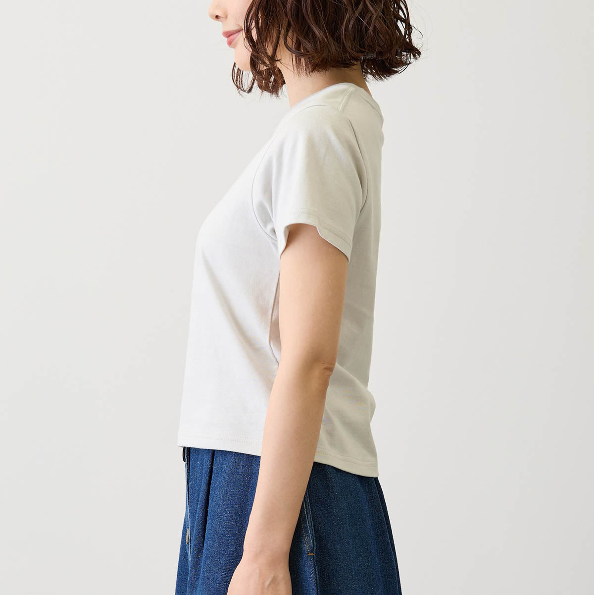 Lil ala mode Tシャツ スフレ ナチュラル