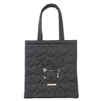 Lil ala mode ハートキルティングトートバッグ キャミー ブラック