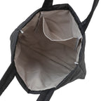 Lil ala mode ハートキルティングトートバッグ キャミー ブラック