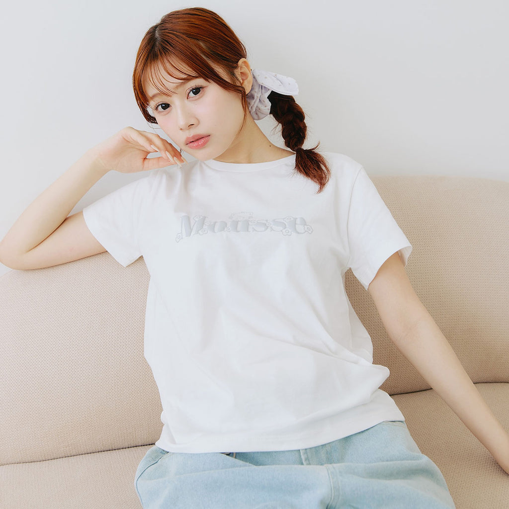 Lil ala mode Tシャツ Bloom ムース ホワイト