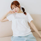 Lil ala mode Tシャツ Bloom ムース ホワイト