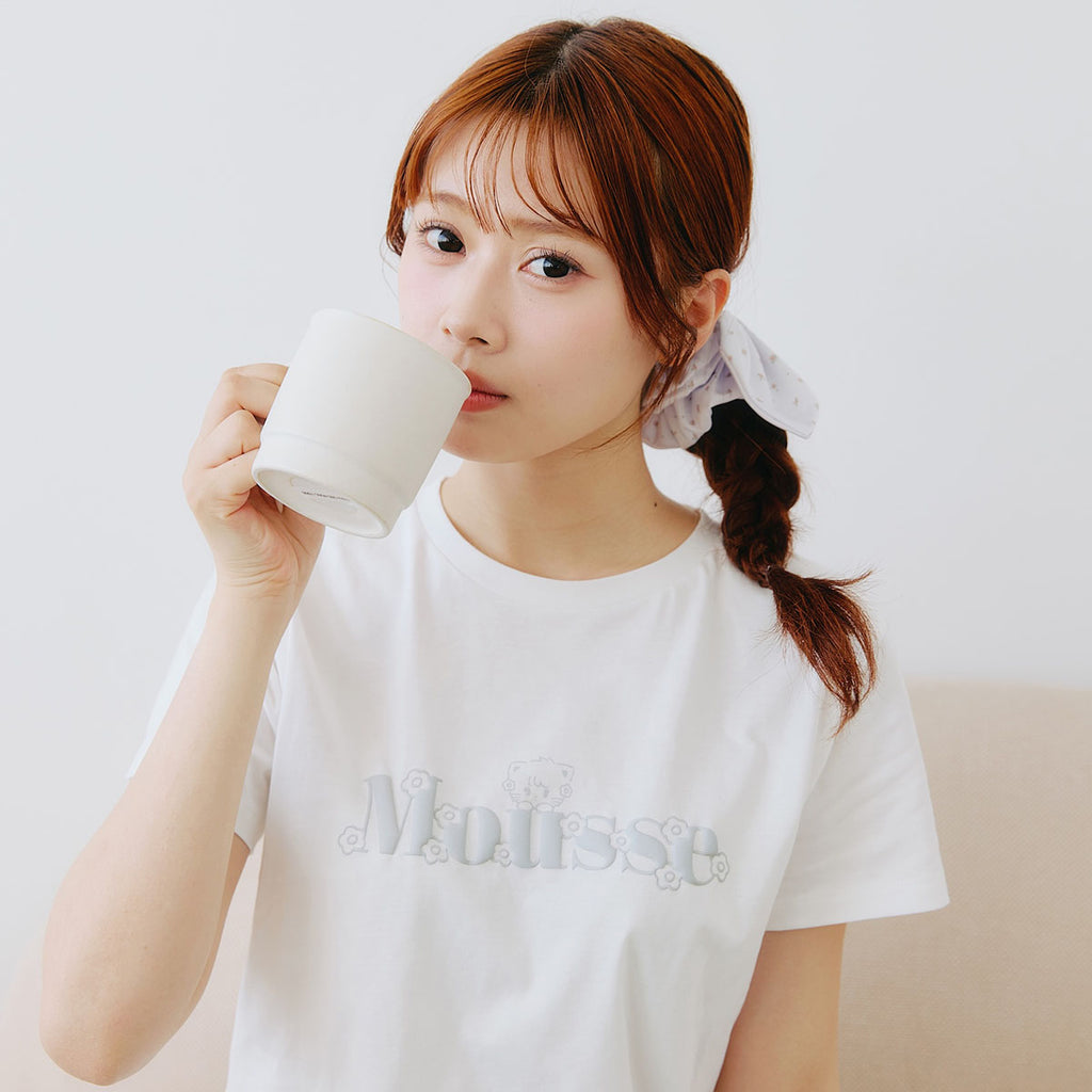 Lil ala mode Tシャツ Bloom ムース ホワイト