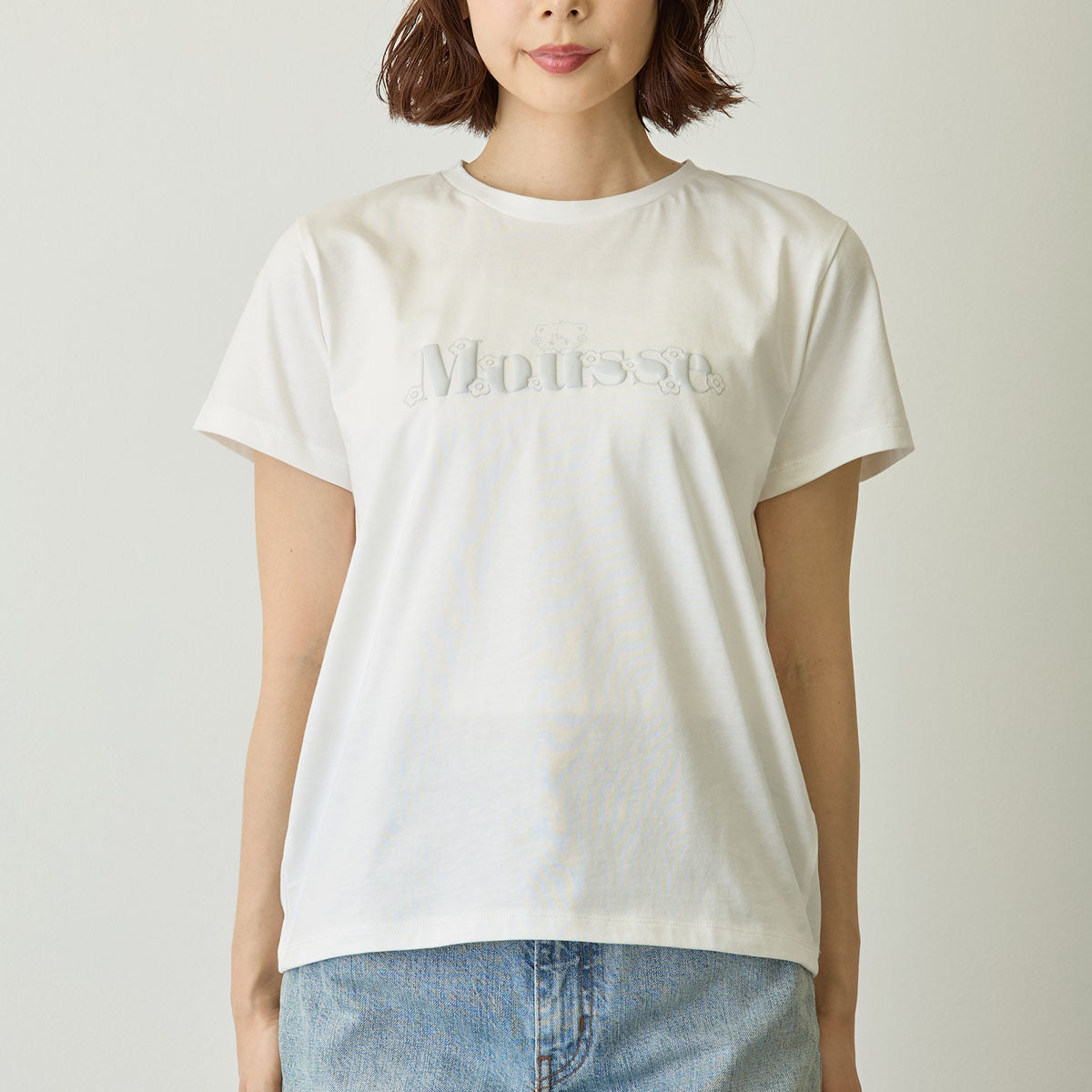 Lil ala mode Tシャツ Bloom ムース ホワイト