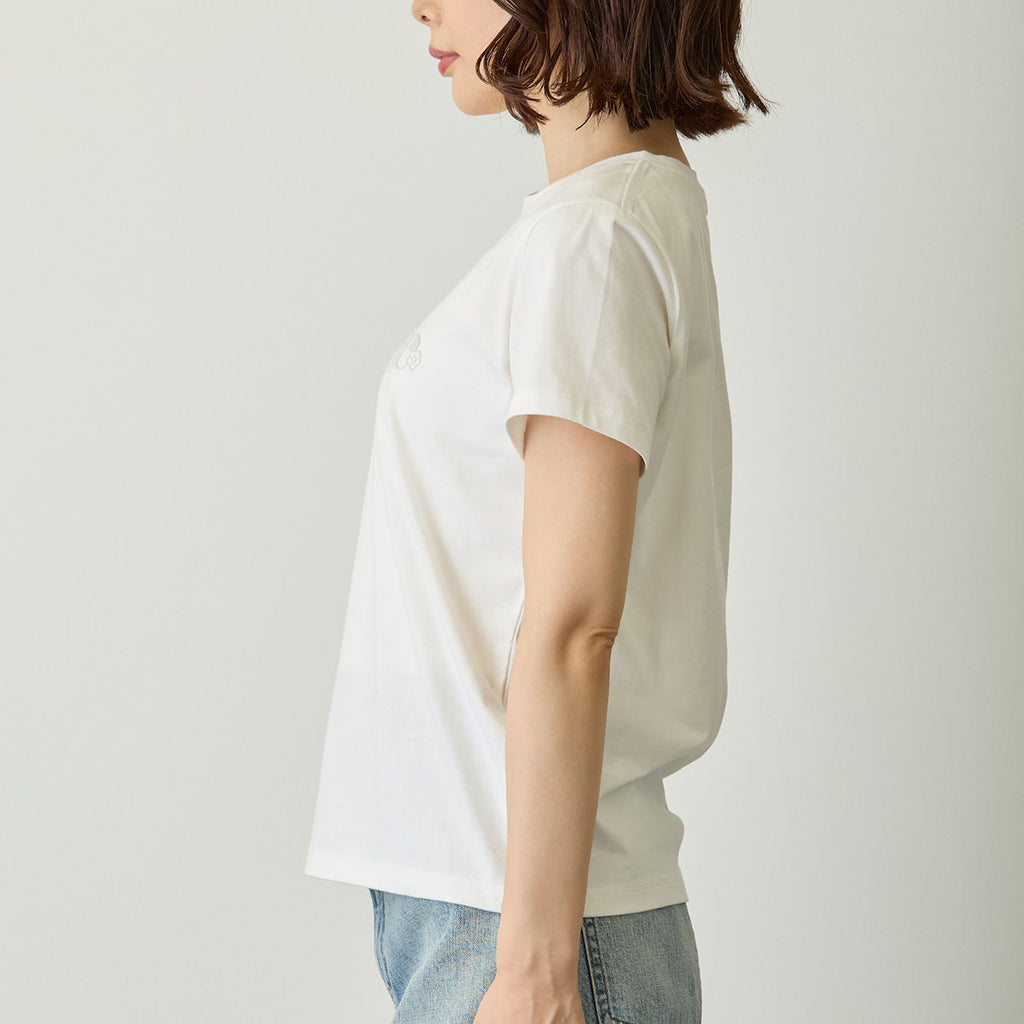 Lil ala mode Tシャツ Bloom ムース ホワイト