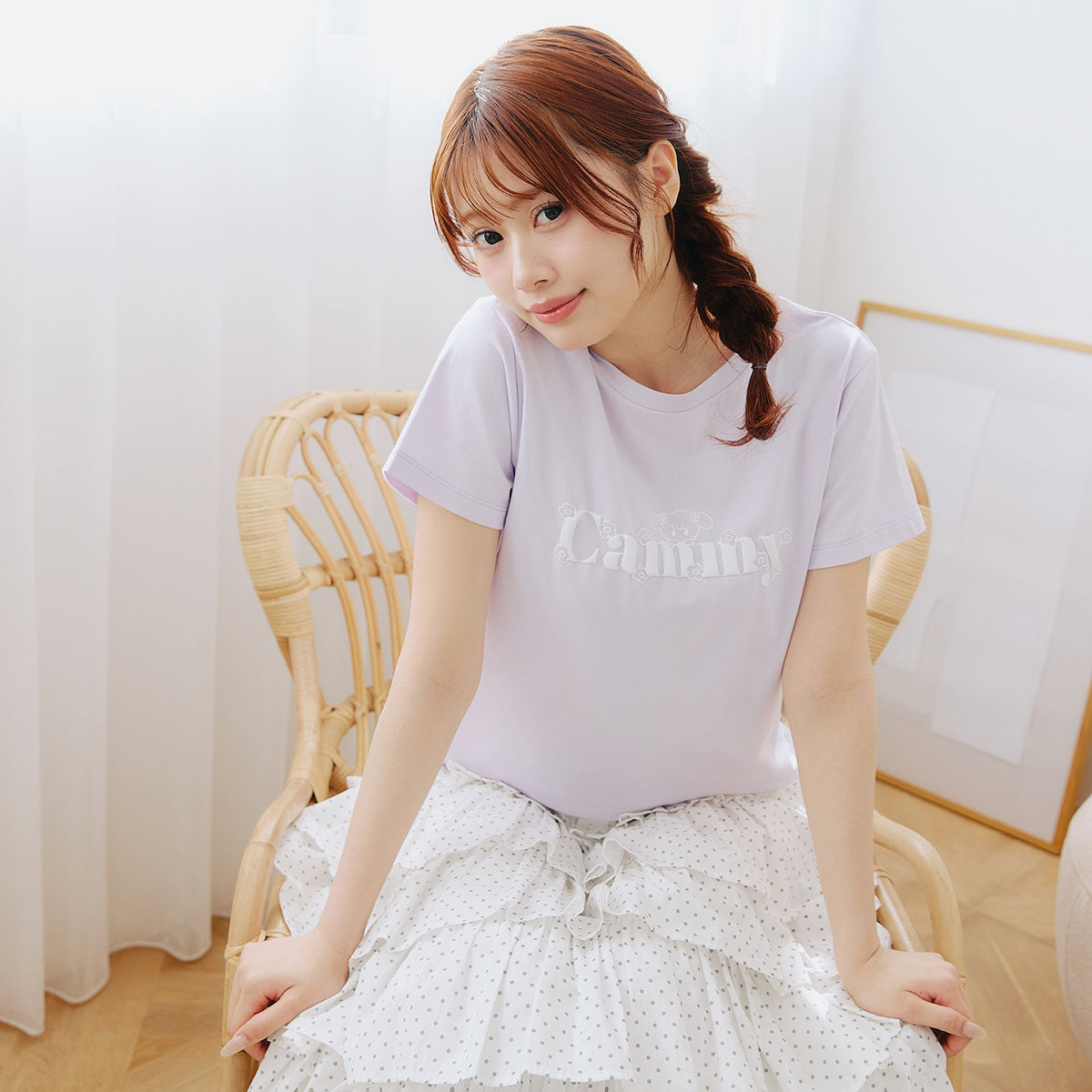 Lil ala mode Tシャツ Bloom キャミー ラベンダー – Lil ala mode store