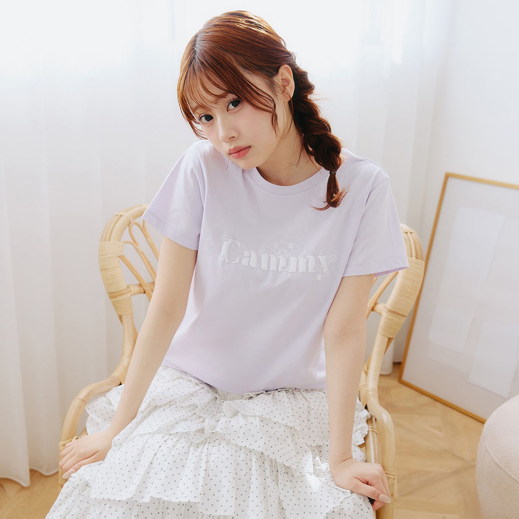 Lil ala mode Tシャツ Bloom キャミー ラベンダー