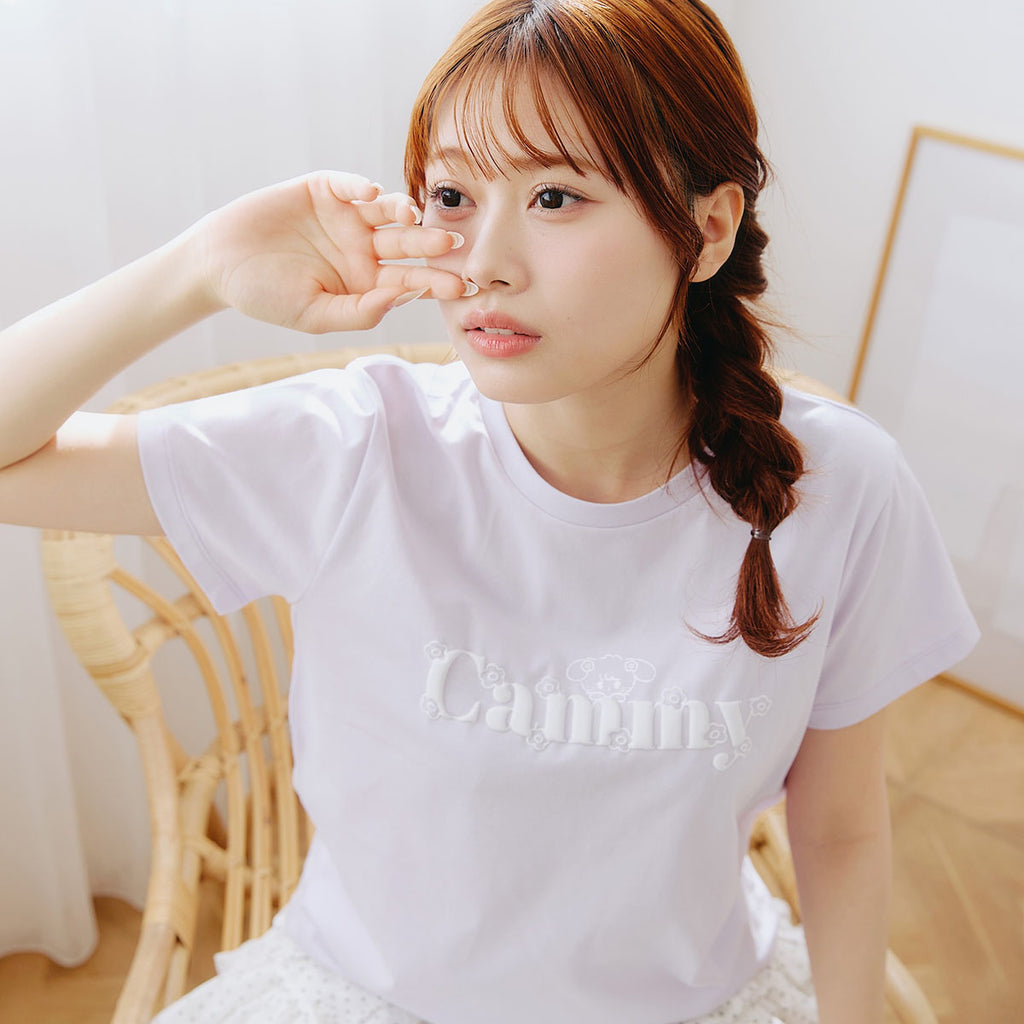Lil ala mode Tシャツ Bloom キャミー ラベンダー