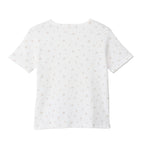 Lil ala mode Tシャツ フラワー ムース ホワイト