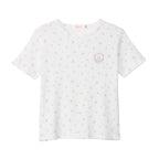 Lil ala mode Tシャツ フラワー ムース ホワイト