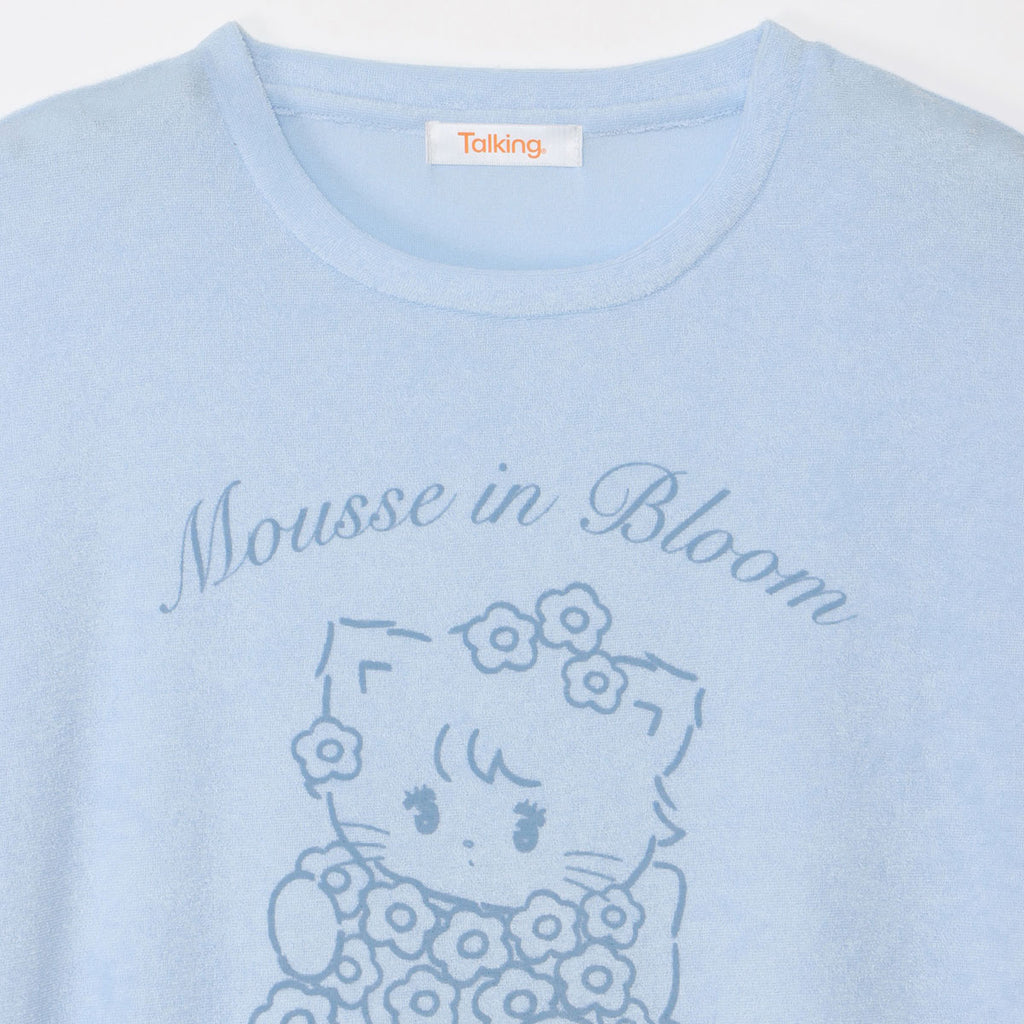 Lil ala mode ルームロングワンピース Bloom ムース ブルー