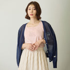 Lil ala mode カップ付きタンクトップ Bloom ムース ピンク