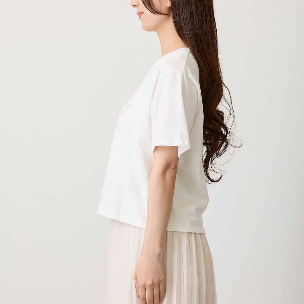 Lil ala mode Tシャツ RIBBON MOUSSE ホワイト